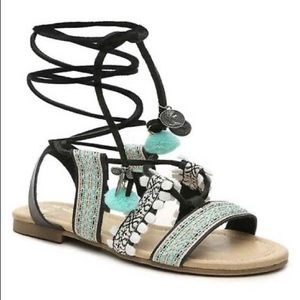 Mix no. 6 bohemian Lace Up Sandals